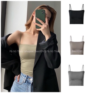 Áo 2 Dây Sợi Bún có Mút Ngực (beo1010)