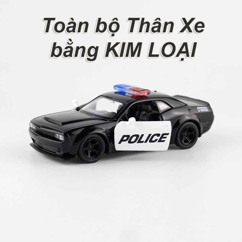 ĐỒ CHƠI XE OTO cảnh sát mô hình đúc kim loại tỉ lệ 1:36
