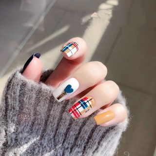 Sticker 14 miếng dán móng tay nhiều màu sắc đẹp mắt, họa tiết ngộ nghĩnh (DA221-DA220)