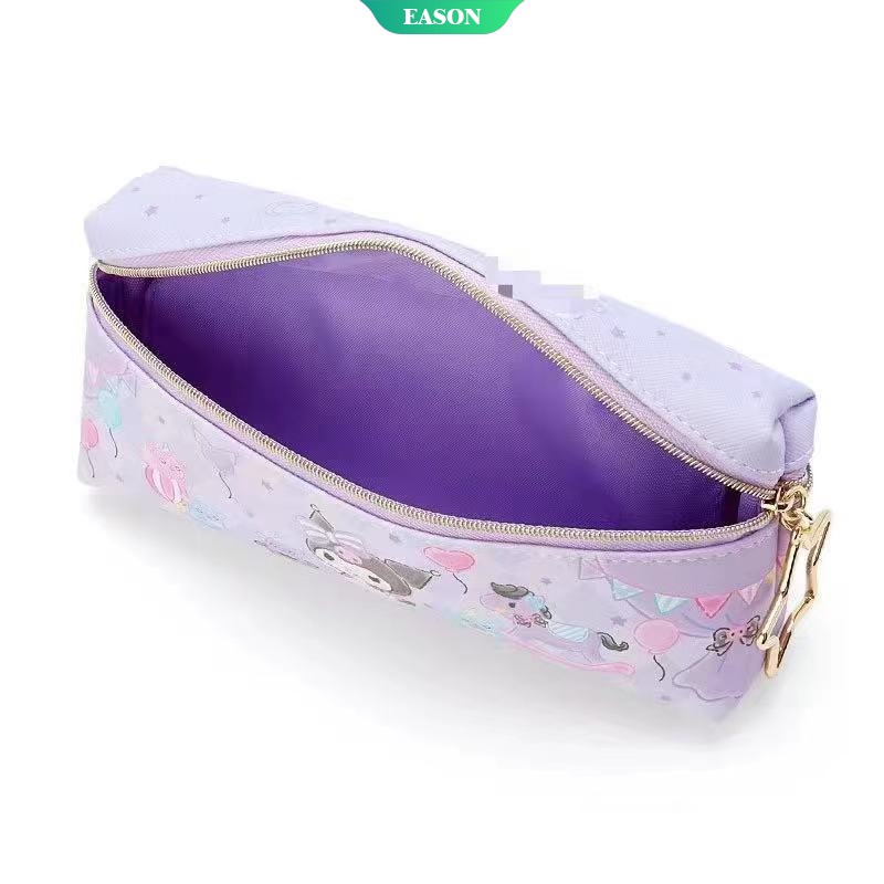Sanrio Túi Đựng Bút Chì Hai Ngăn Có Khóa Kéo In Hình Hello Kitty My Melody Dễ Thương Sức Chứa Lớn Cho Nữ