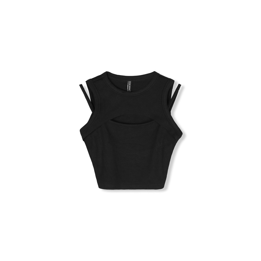 Áo Croptop Nữ Two Layers , Chất Vải Thun Gân Thoải Mái , WC000243 ,SOMEHOW
