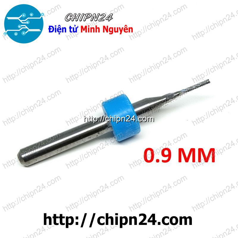 [1 CÂY] Mũi phay mạch in CNC 0.9mm