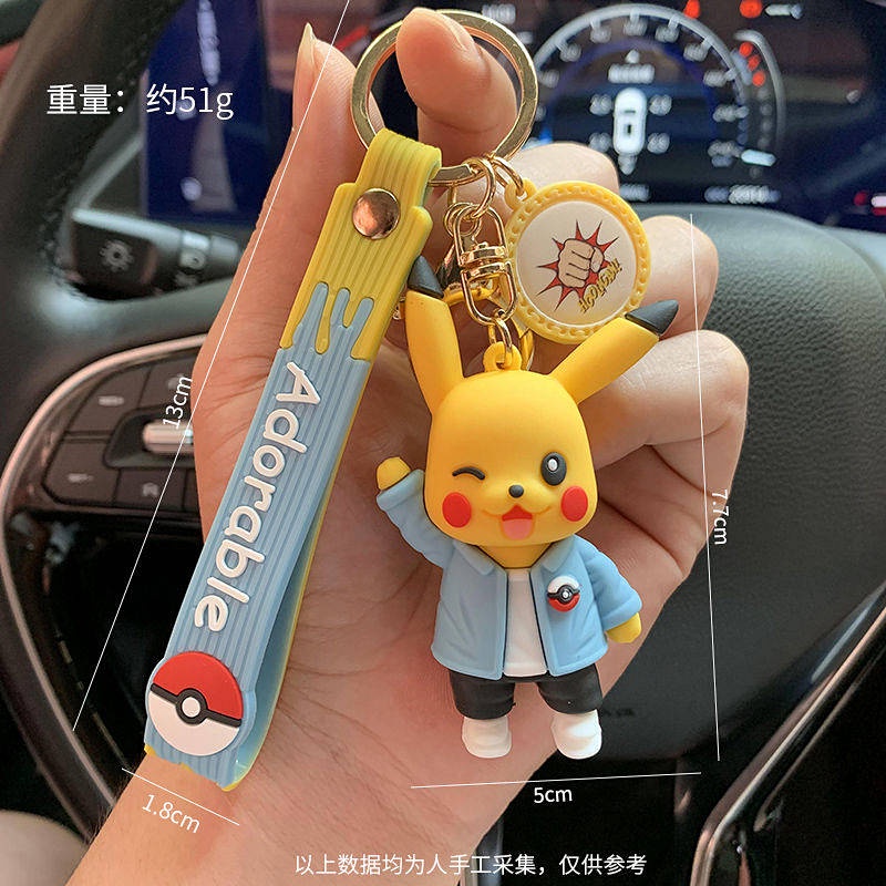 Móc khóa hình pikachu dễ thương sáng tạo