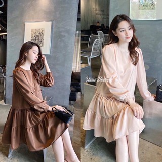 Đầm bầu thời trang thiết kế - dài tay xòe 1234567