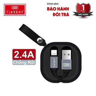 Cáp Sạc Earldom SS9 Chính Hãng Dây Rút Chống Rối Chân Lightning Micro