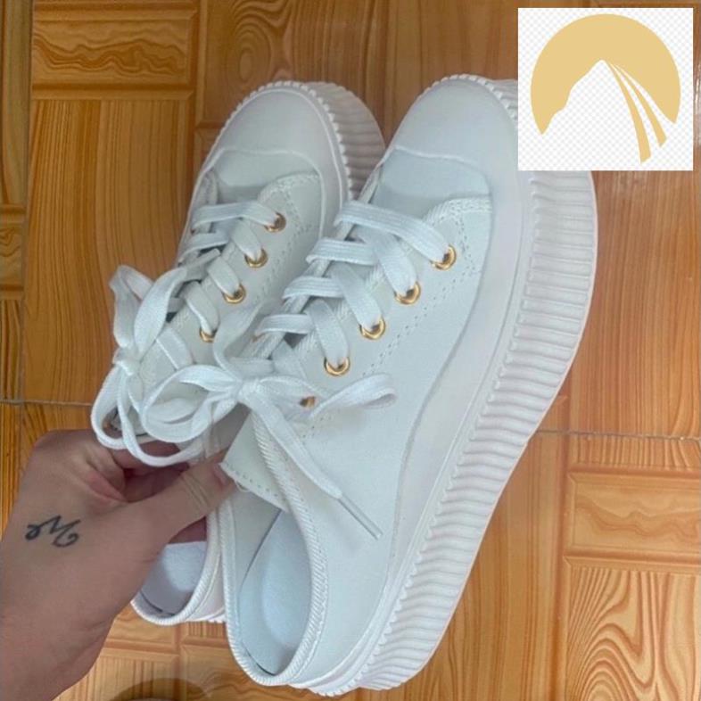 🙅 sẵn/ Giày sục độn đế, giày đạp gót 🕌 sục nữ | BOOT DA martins pi 🙅
