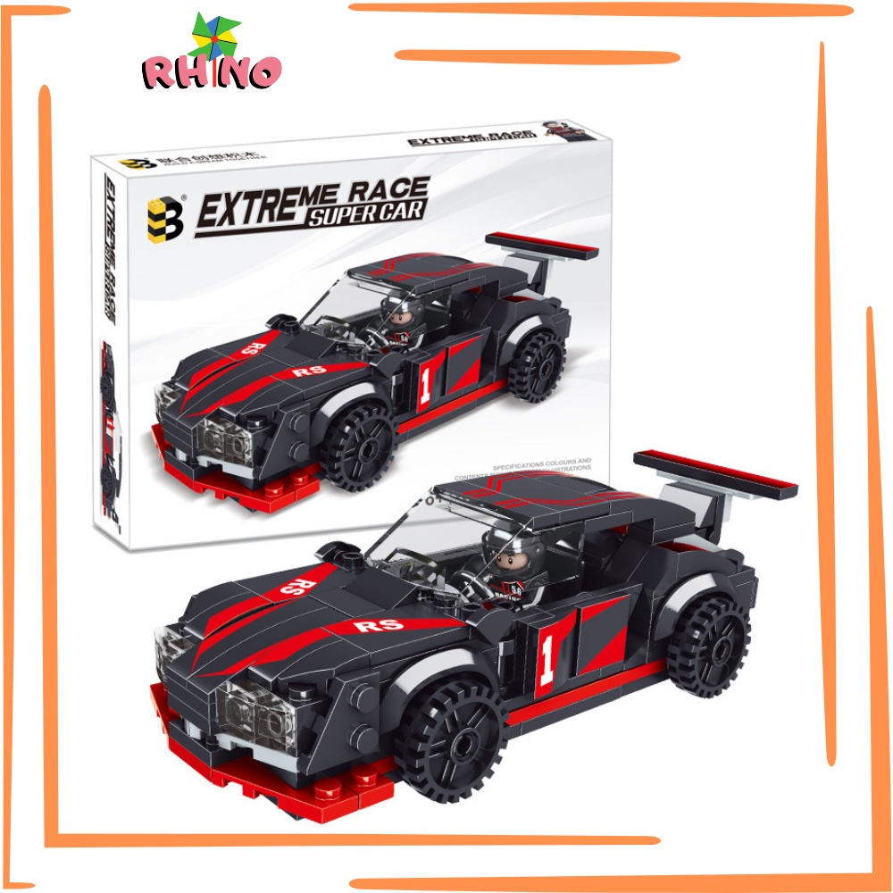 Bộ đồ chơi lắp ráp Lego Xe Ô Tô Đua Thể Thao / Siêu Xe Đua Tốc Độ Race Supper Car - Đồ chơi lắp ghép xe đua cho bé