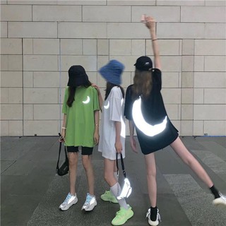 Áo Thun Nữ Phối Hình Mặt Trăng Phát Sáng Siêu HOTTT