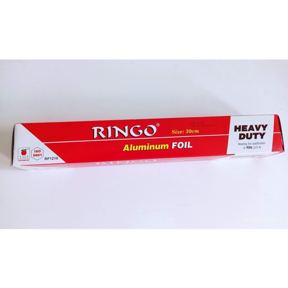 Giấy nhôm (giấy bạc) lá mỏng Ringo, StarFoil, Goodfoil (30cm x 7.62m)