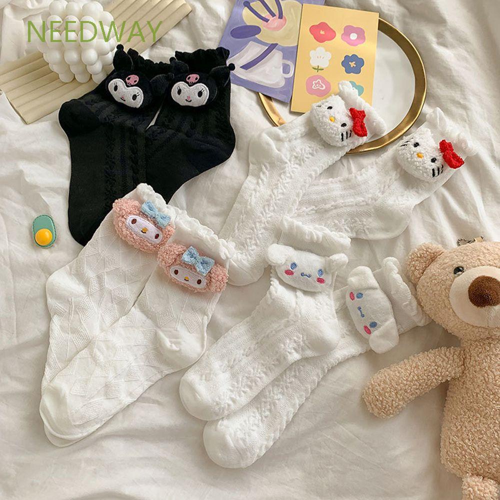 Vớ cotton dày ấm áp họa tiết hoạt hình dễ thương nhiều tùy chọn cho bạn nữ
