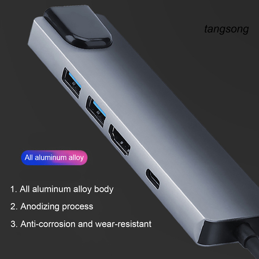 Bộ Chuyển Đổi Ts-5 Trong 1 Type-C Sang Usb3.0 Pd