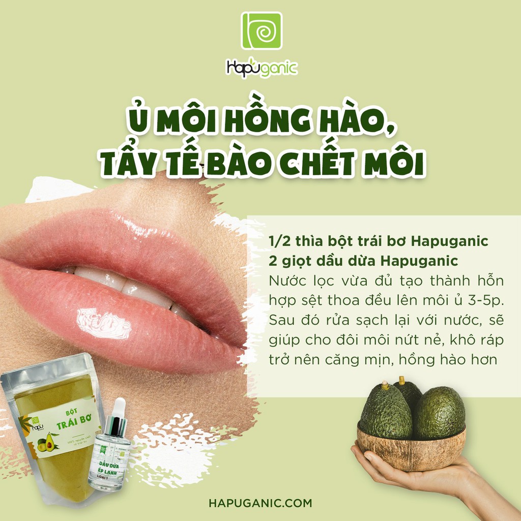 Bột Trái Bơ Nguyên Chất HaPu Organic trắng da handmade | BigBuy360 - bigbuy360.vn