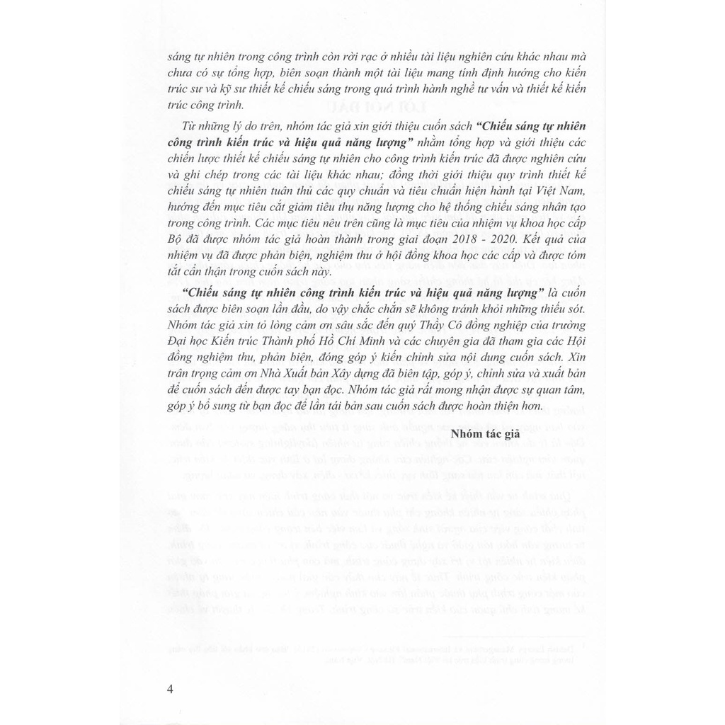 Sách - Chiếu Sáng Tự Nhiên Công Trình Kiến Trúc Và Hiệu Quả Năng Lượng