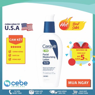 Kem dưỡng đêm CeraVe PM Facial Moisturizing Lotion (89mL)