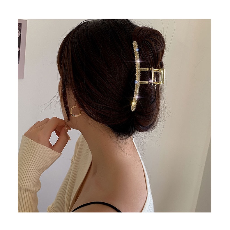 Kẹp Tóc Đính Đá Ngọc Trai Giả 2023 Sang Trọng Cho Nữ