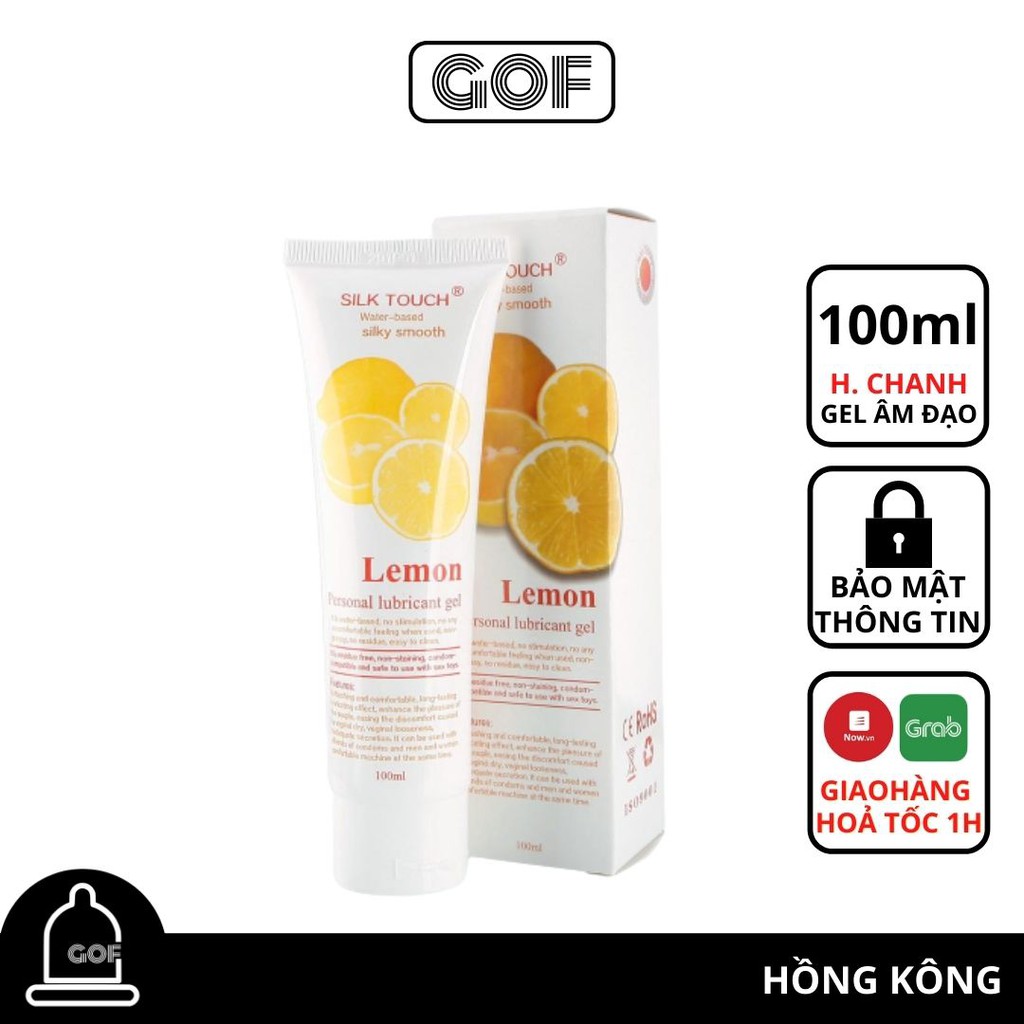 Gel bôi trơn âm đạo Lemon hương chanh 100ml - GoF Store