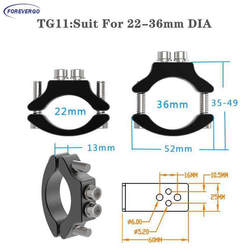 Giá Đỡ Đèn Pha Cho Xe Mô Tô Cafer Racer Tg11 / Tg13