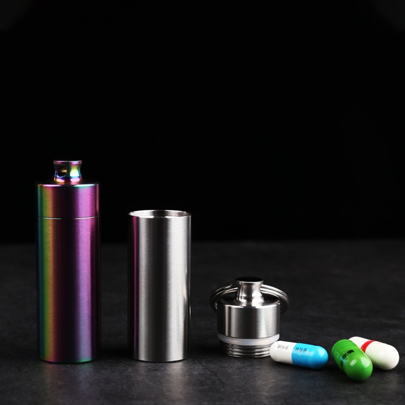 Hộp Đựng Thuốc Bằng Thép Không Gỉ Chống Thấm Nước Tiện Dụng