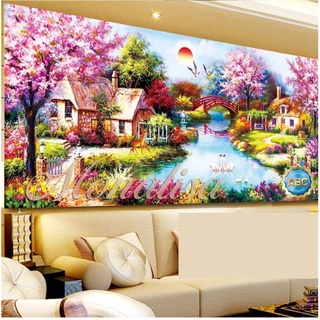 Tranh tổ ấm đính sẵn 1m8*80