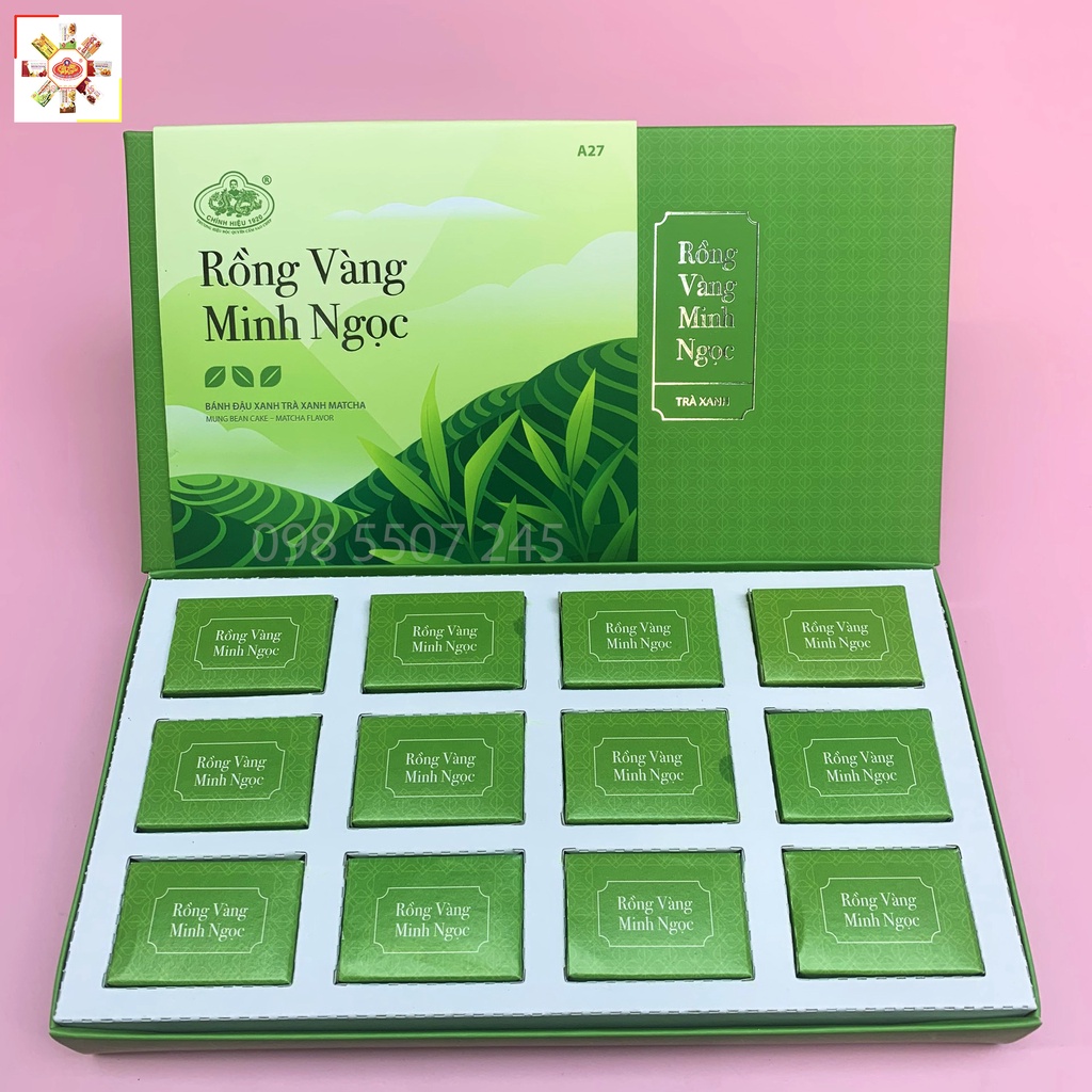 Bánh Đậu Xanh Minh Ngọc Rồng Vàng Hải Dương A27 6 vị 150g