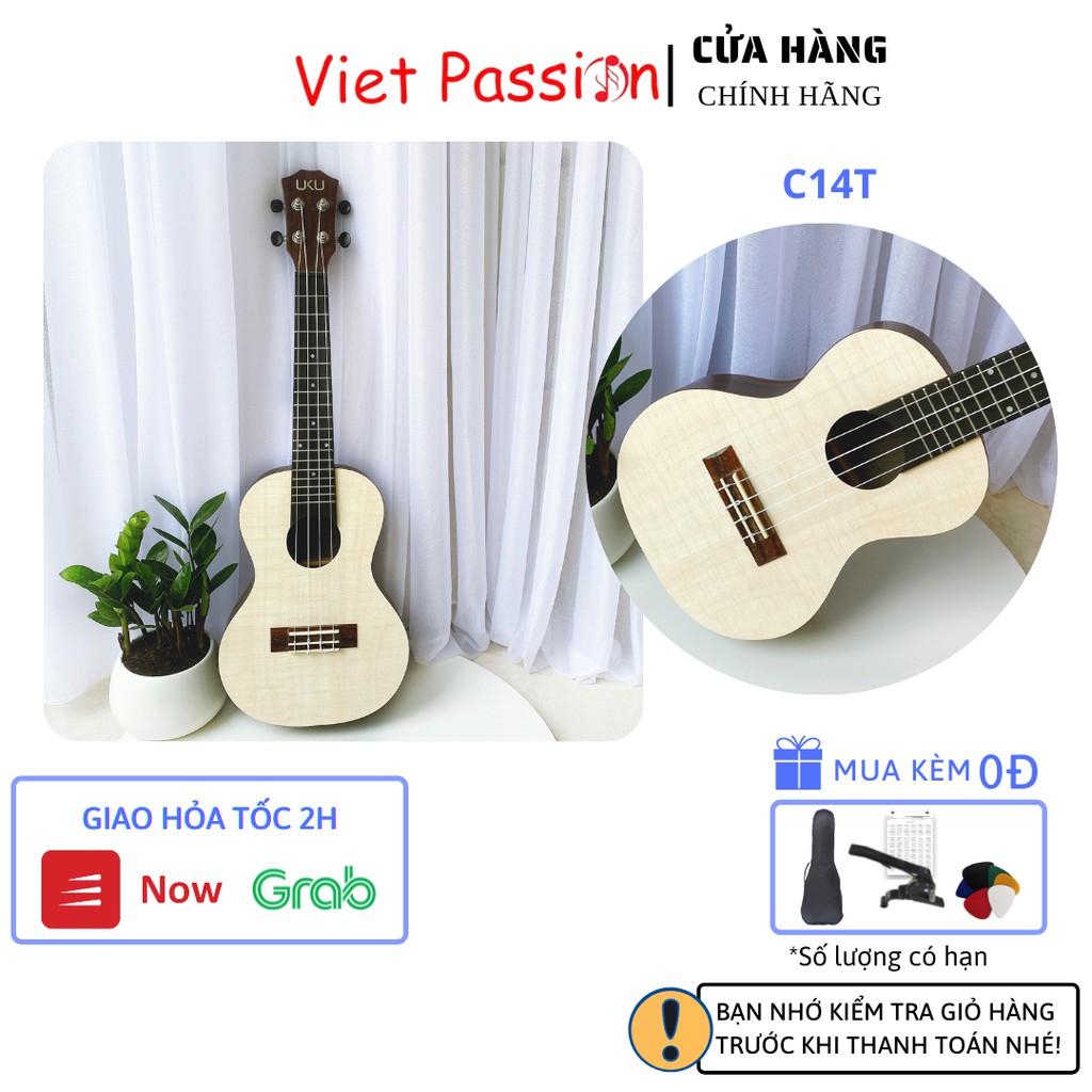 Đàn ukulele concert size 23 inch C5T chất liệu gỗ giá rẻ chất lượng Viet Passion