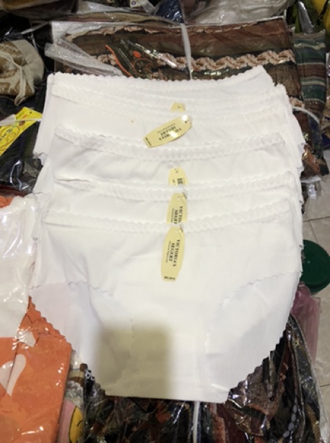 Combo 5 Quần lót trắng cotton lạnh trơn hàng xịn LO6