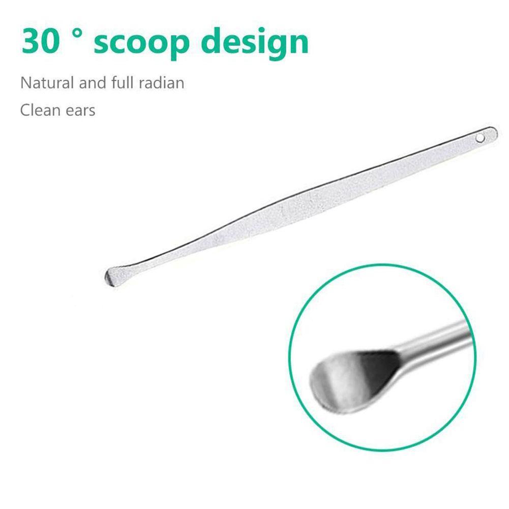 [Hàng mới về] Set 6 dụng cụ lấy ráy tai hai đầu bằng gỉ không thép M9L8