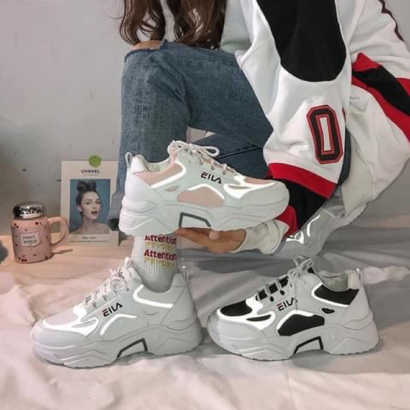 Giày thể thao phản quang, vải cavas đế bánh mì | BigBuy360 - bigbuy360.vn