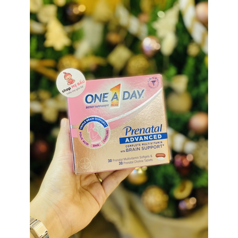 Viên uống bổ bầu One A Day Prenatal Advanced 30 viên nhộng + 30 viên nén