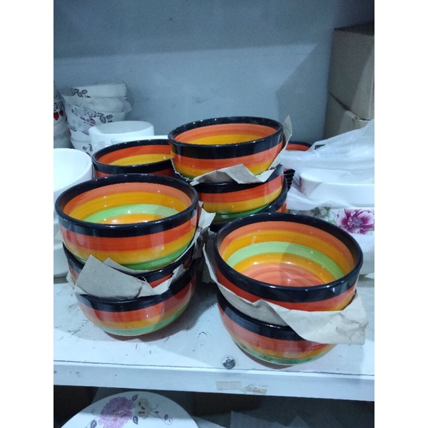 5 chén sứ cầu vòng