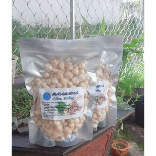 nhân macca Lâm Đồng Organic đã sấy chín [ loại bể]