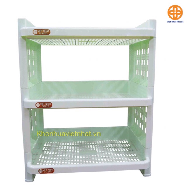 Kệ nhựa 3 tầng Việt Nhật đa năng chắc chắn