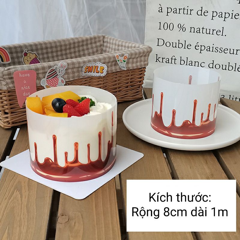 Lẻ 1 mét mica bọc thành bánh sinh nhật, bánh kem