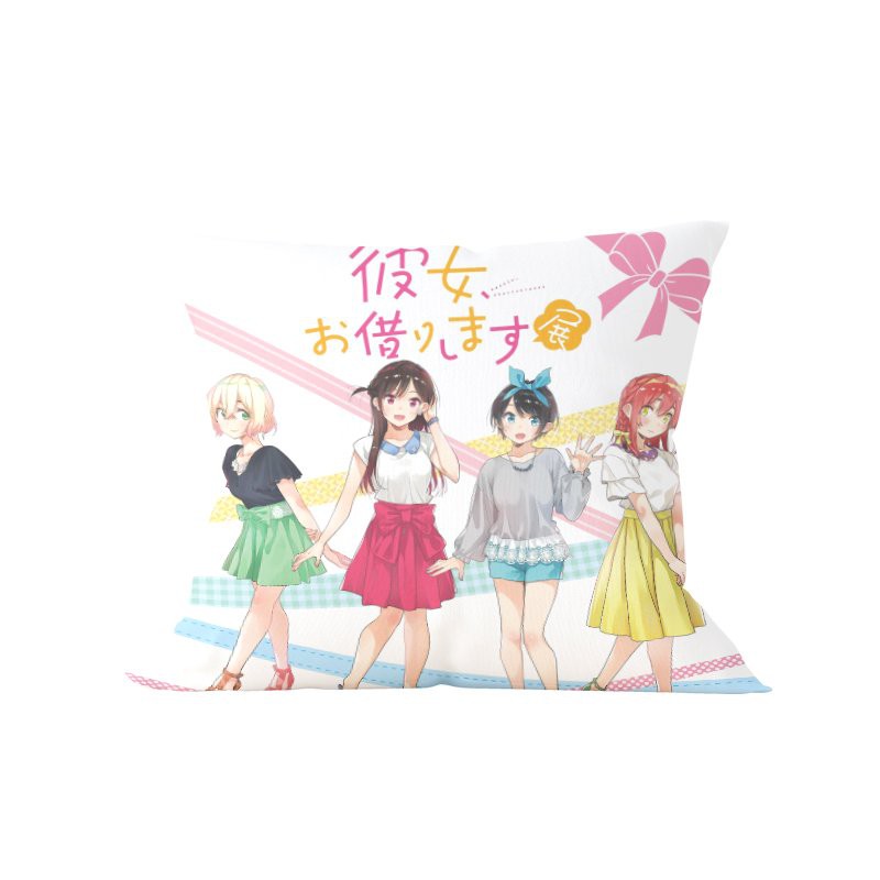 Gối IN HÌNH Kanojo Okarishimasu DỊCH VỤ THUÊ BẠN GÁI anime chibi trang trí xinh xắn