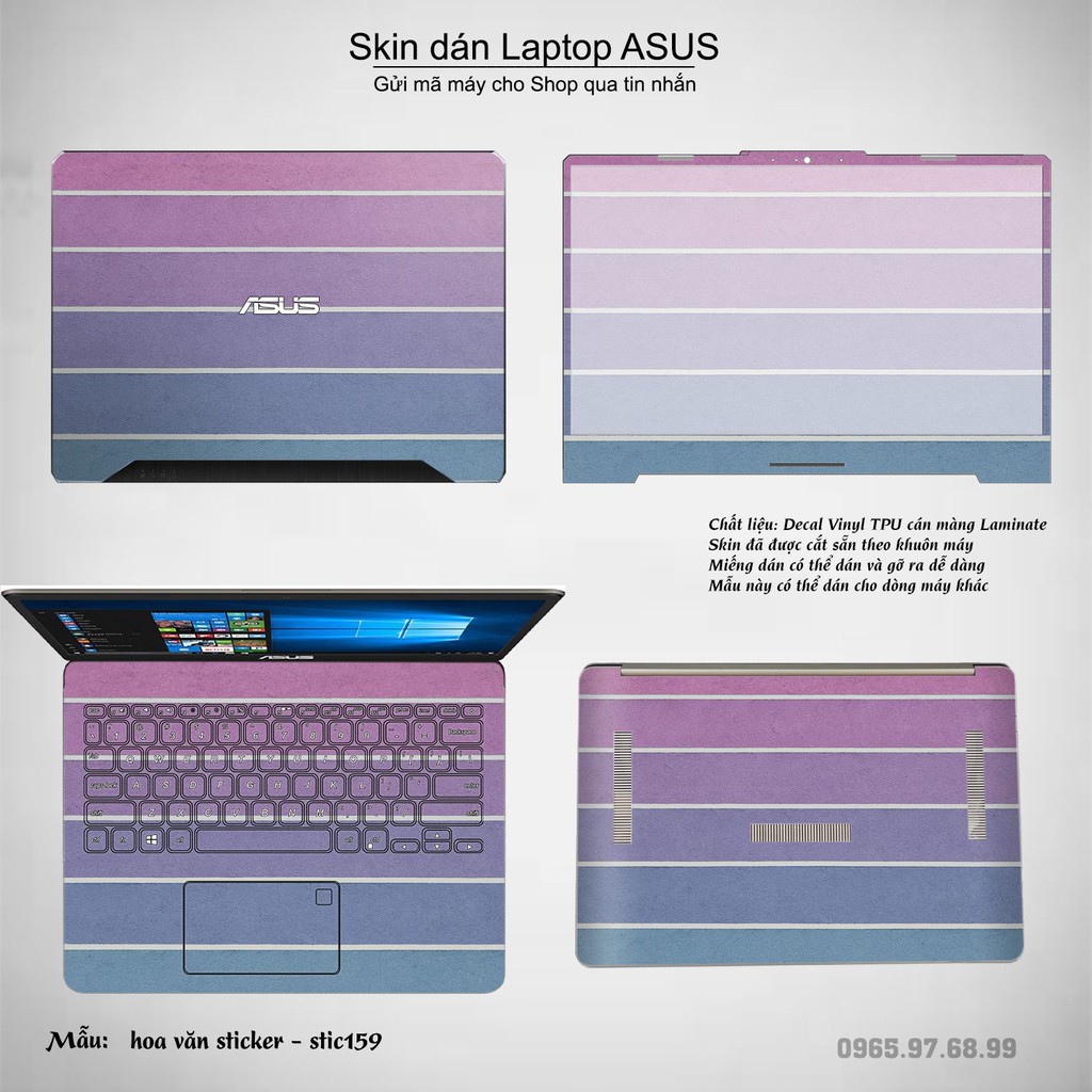 Skin dán Laptop Asus in hình Hoa văn sticker _nhiều mẫu 26 (inbox mã máy cho Shop)
