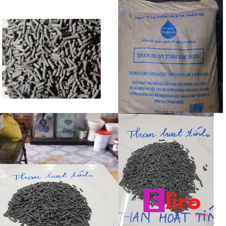 Than Hoạt Tính,Than hoạt tính lọc nước, khử mùi , làm trong nguồn nước (1kg) HT01 - Hàng Công Ty