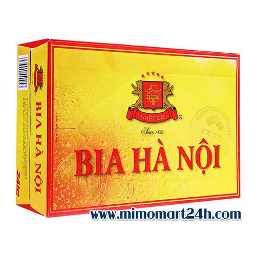 Bia Hà Nội Habeco - Thùng 24 lon x 330ml