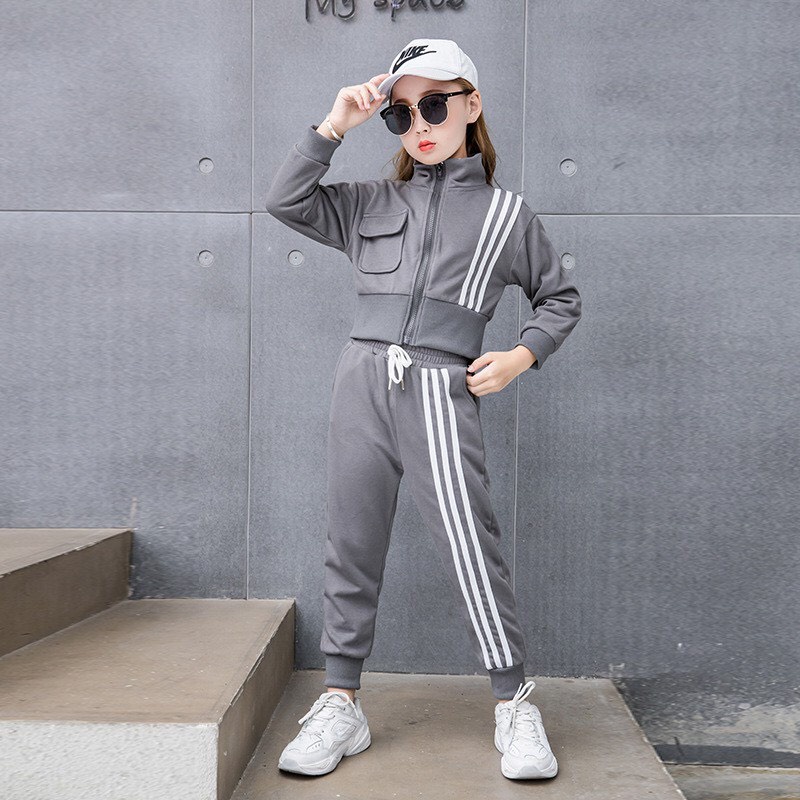 Bộ Thu Đông Thể Thao Cho Bé Gái và Bé Trai Áo Dài Tay Quần Dài Chất Liệu Nỉ Ken Store