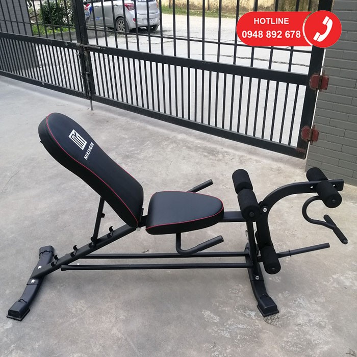 Ghế tập gym đa năng Miking PS-031 ✅ Ghế tập bụng kiêm đẩy tạ gọn mà bền