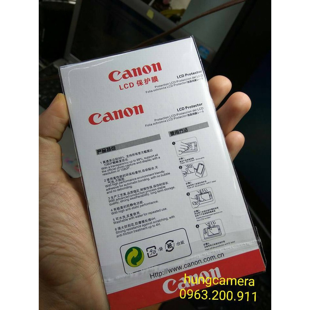 Miếng dán màn hình Canon từ tính (đủ mẫu)