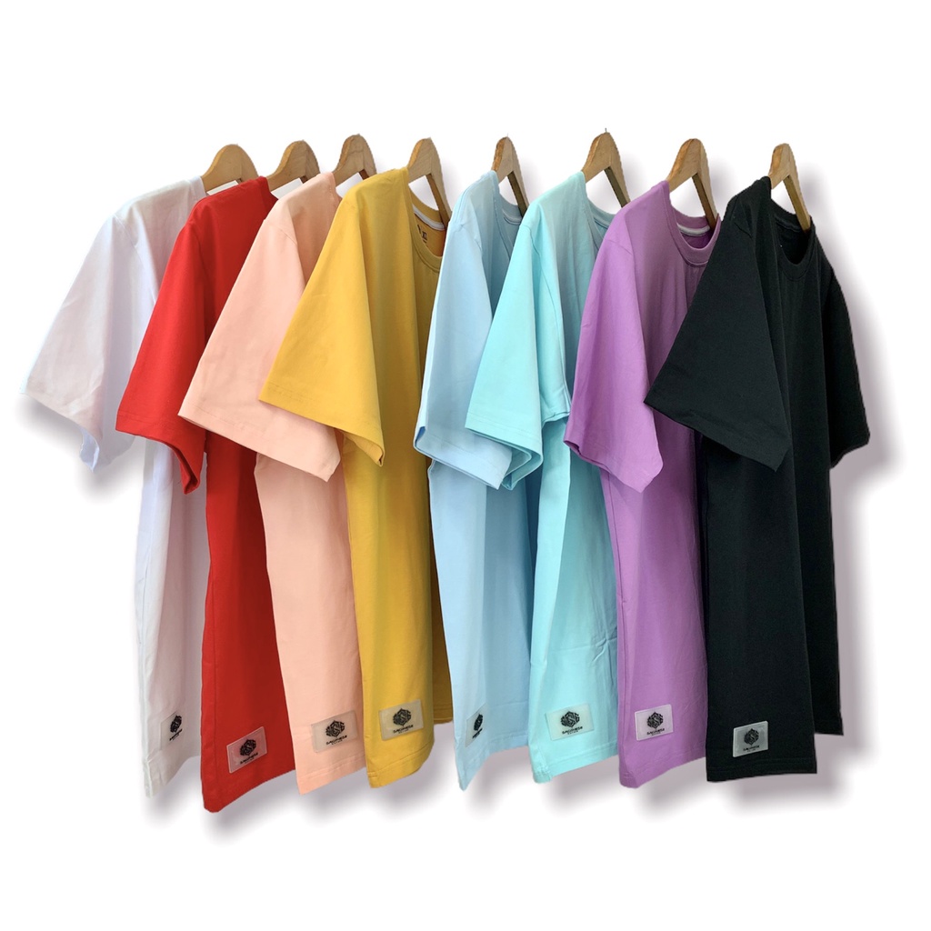 Áo thun trơn nam nữ basic Sges sắc màu unisex cá tính cực chất