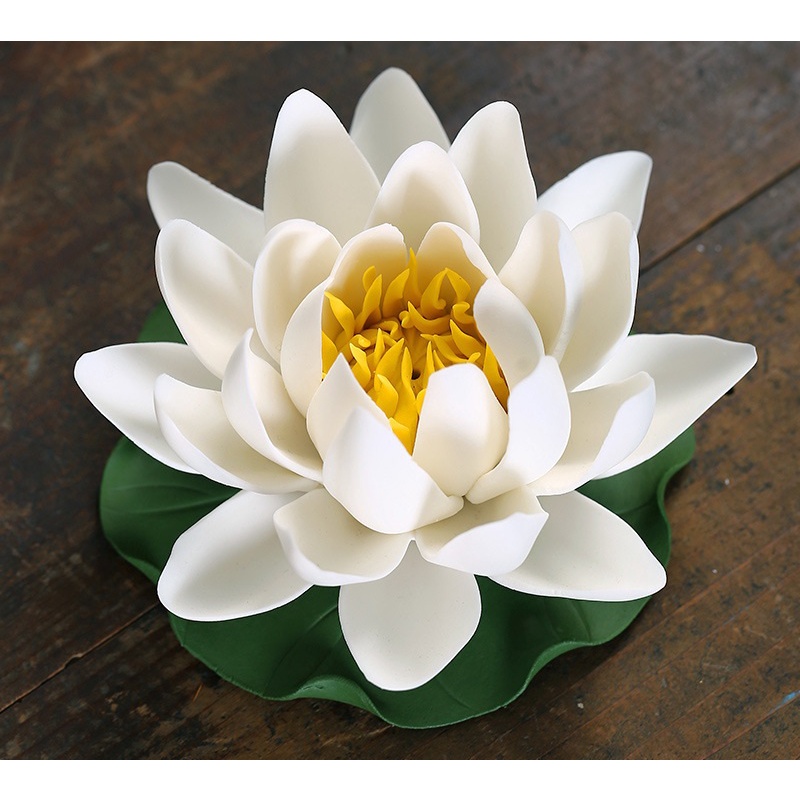 Đài sen bằng sứ trang trí cắm hương, decor ban thờ góc phong thủy tâm linh đồ sứ thờ phật giáo bền đẹp tinh xảo