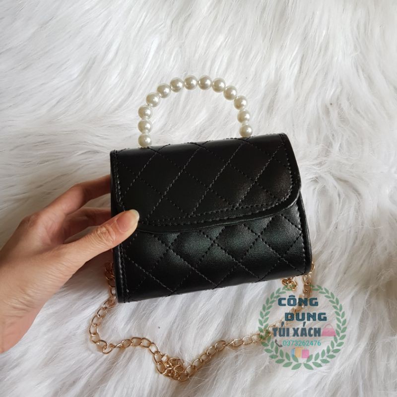 [Mã FAMAYWA2 giảm 10K đơn 50K] Túi đeo chéo mini quai ngọc hot (T7- size 15cm) | BigBuy360 - bigbuy360.vn