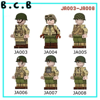 LEGO Lính Quân Đội Thế Chiến Minifigure American Soldier World War Lính Mỹ Mô Hình Đồ Chơi Lắp Ráp Non JA003 JA004 JA008