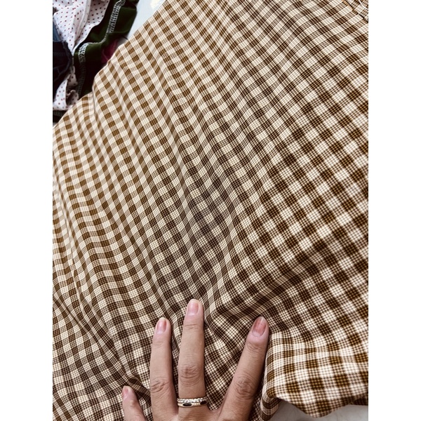 Vải Caro mềm, giãn nhẹ