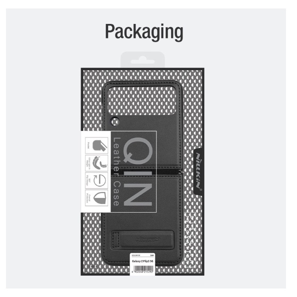 Ốp Điện Thoại Gấp Gọn Bằng Da Cao Cấp Chống Sốc Cho Samsung Galaxy Z Flip 4 5G Chính hãng Nillkin