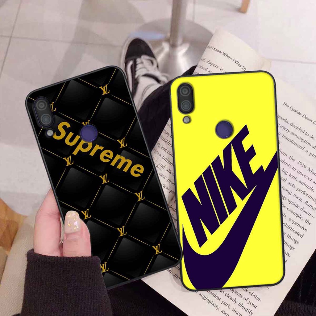Ốp Xiaomi Redmi Note 7 in hình thương hiệu L.V, N.I.K.E cá tính, đẳng cấp