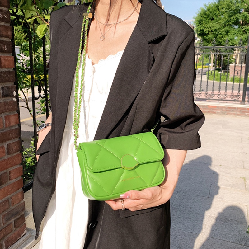 Túi đeo vai IELGY họa tiết hình thoi cao cấp thời trang cho nữ