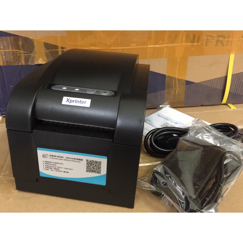 Máy in tem nhãn trà sữa Xprinter Xp350b