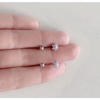 ĐỌC KĨ - 1 CHIẾC khuyên hoa đá móc chốt bi